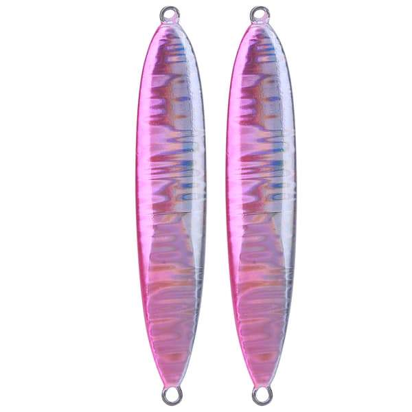 2 st simulerade fiskformade fiskedrag med levande simställning - rosa