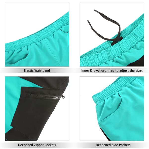 TOMSHOO Cykelshorts til mænd med 3D-polstring, åndbare, løs pasform, MTB udendørssport