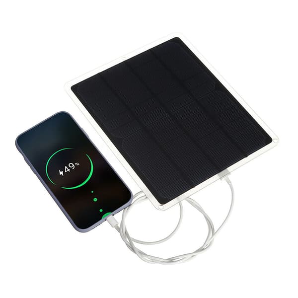 20W 5V Monokrystallinsk Solpanel med USB- og Type-C-porte til Camping, Vandring og Rejser