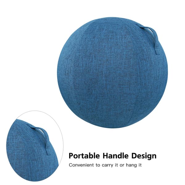 Skyddsfodral för yogaboll, bomull och linne, 55/65/75cm, halkfritt, lätt att bära.