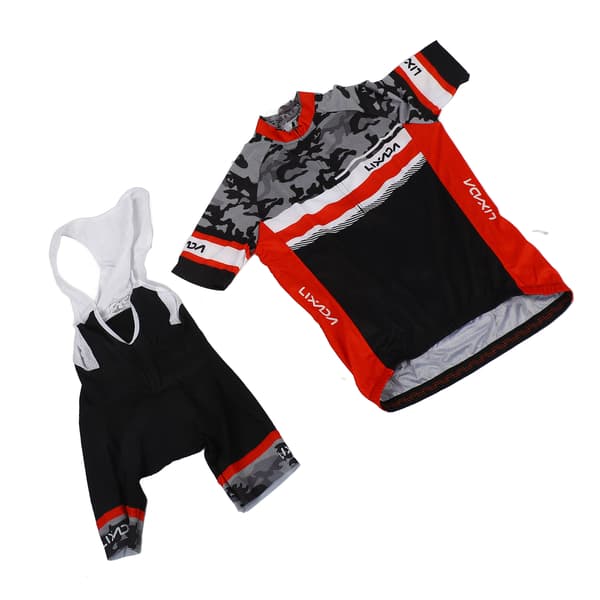 Sykkeldrakt og shortssett med polstrede stropper, sommer MTB