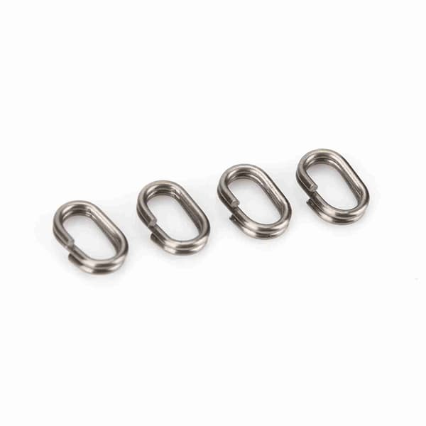 100 ovala fiskesnapsvivelringar i rostfritt stål (5x8mm)