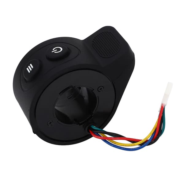 Fingertrigger til el-løbehjul, reservedel, ABS-materiale med konvekse striber, sort.