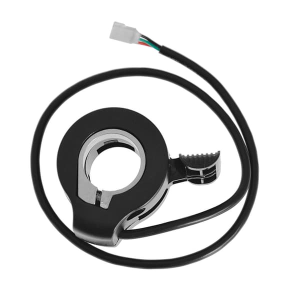 Universal tommelfingergas til elcykler og el-løbehjul, ABS, sort, 41 cm kabel
