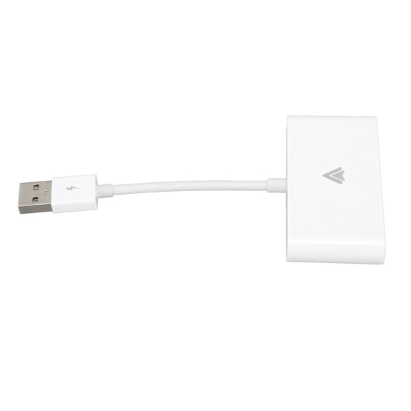 Kompakt bærbar USB Type-C trådløs biladapter til Android Auto - Hvid