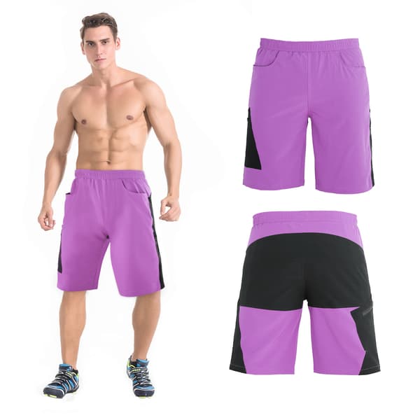 TOMSHOO Cykelshorts med 3D-polstring, åndbare og komfortable, løstsiddende til udendørssport
