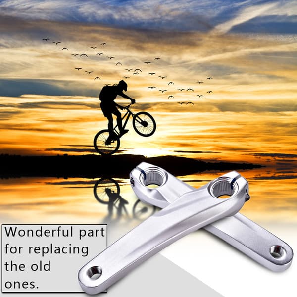 Vänster vevarm i aluminiumlegering för SLX XT XTR 590 610 cykel (silver)