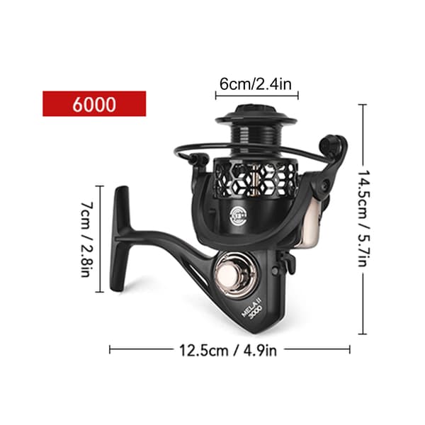Spinnfiskesnelle 13+1BB Metall Nylon Lett Hul for Snekkerfiske