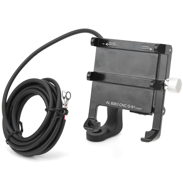 G-91 Cykeltelefonholder med 12-48V USB-opladning til Elbiler