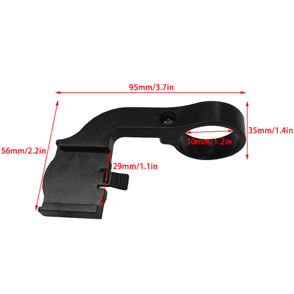 Justerbar cykelcomputerholder til 23-28 mm styr, let og holdbart ABS-materiale