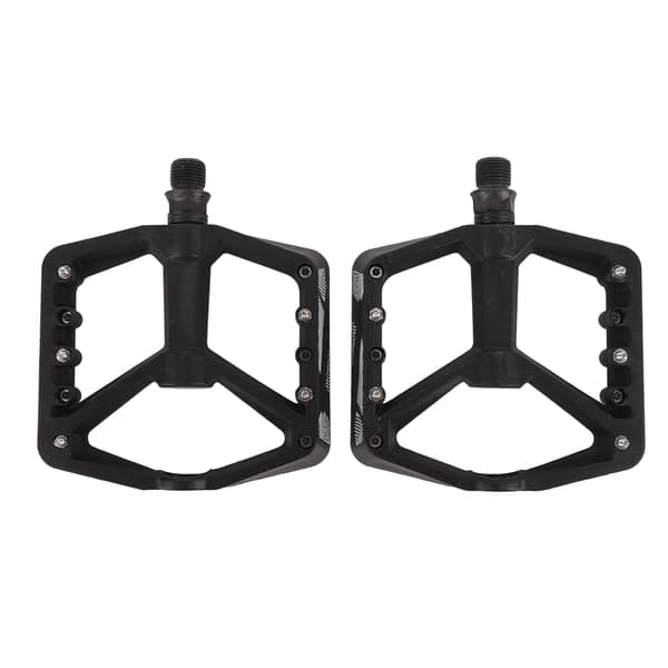 Sorte nylonfiber cykelpedaler med 2 lejer og skridsikkert design til mountainbikes