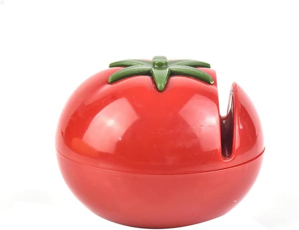 1 knivslip, mini kreativ tomatformad slipsten, köksprylar