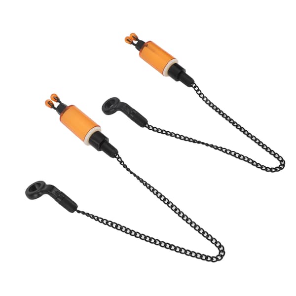 2 STK Fiskalarmkrog ABS Rustfrit Stål Bidindikator til Karpefiskeri Orange