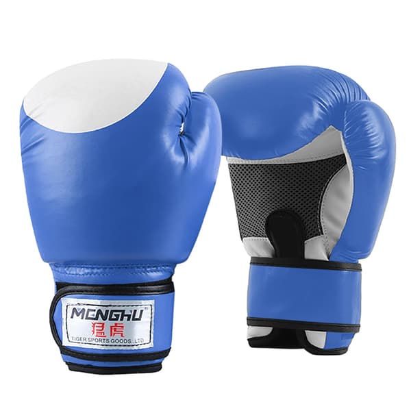 Boxnings-/Muay Thai-handskar för kickboxningsträning, med PU-vadderad handled, för män och kvinnor