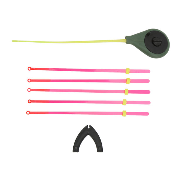 Mini isfiskestangsæt med bærbar ABS-spids til vinterfiskeri, 20 cm