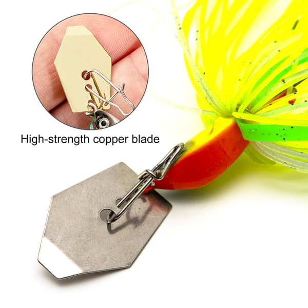 10g Bladed Jig -viehe silikonihameella ja koukulla - Viehe Spinner Bait