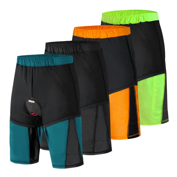 2-i-1 Cykelshorts til Mænd med 3D-polstring, Hurtigtørrende og Åndbare