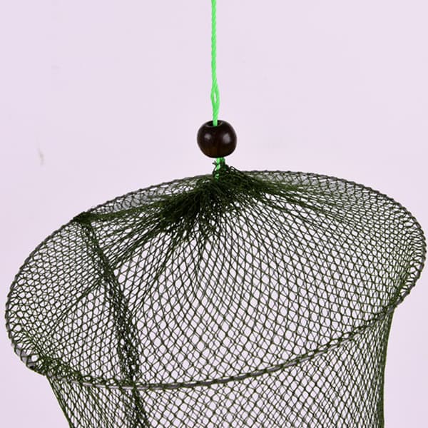 Sammenklappelig fiskenetbur, 2 lag, holdbart nylon, til fisk og rejer