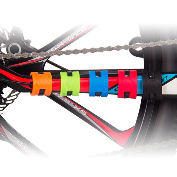 4 st bakgaffelskydd i gummi för MTB landsvägscykel ramskydd