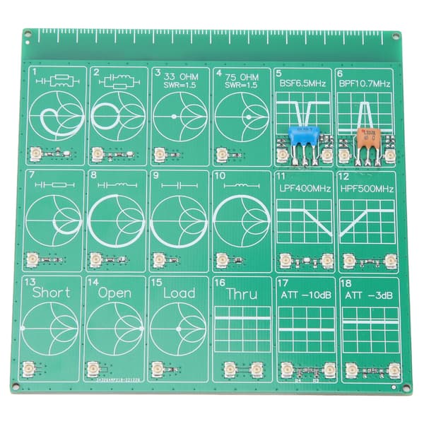 NanoVNA Vector Network Analyzer RF Frequency Test Board Demonstrationssats