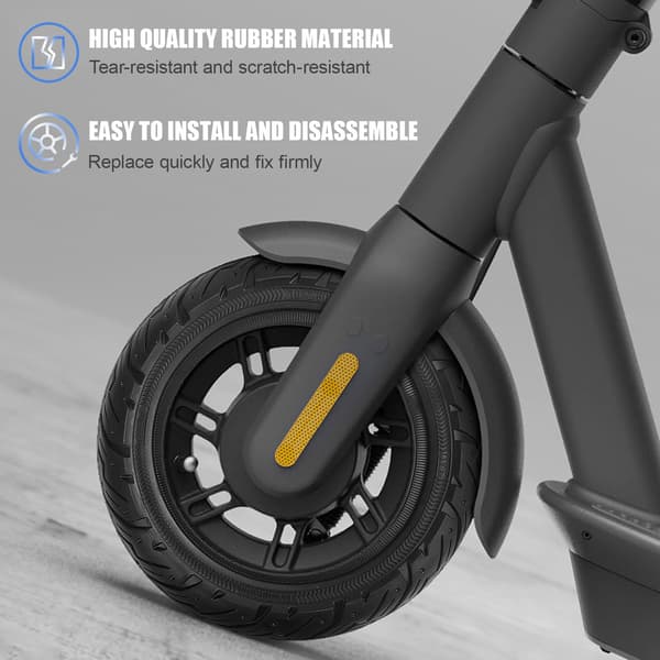 Massivt dekk 10x2,5m høyintensitetsgummi med bikakehull for Xiaomi Ninebot Max G30