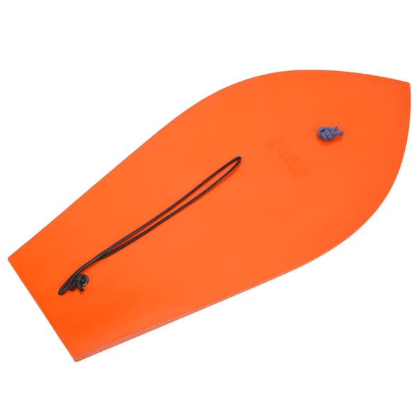 Oransje fiskeslepeplate med blå ledning, bærbart plasttilbehør, 290 mm/11,4 tommer
