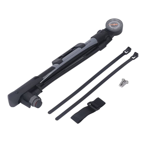 Bærbar Mini Cykelluftpumpe med Manometer, Højtryk 120 PSI, Aluminiumslegering