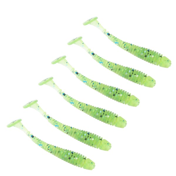 10 STK Myke Kunstige Plastsluker 5 cm Orm for Fiskesluktilbehør