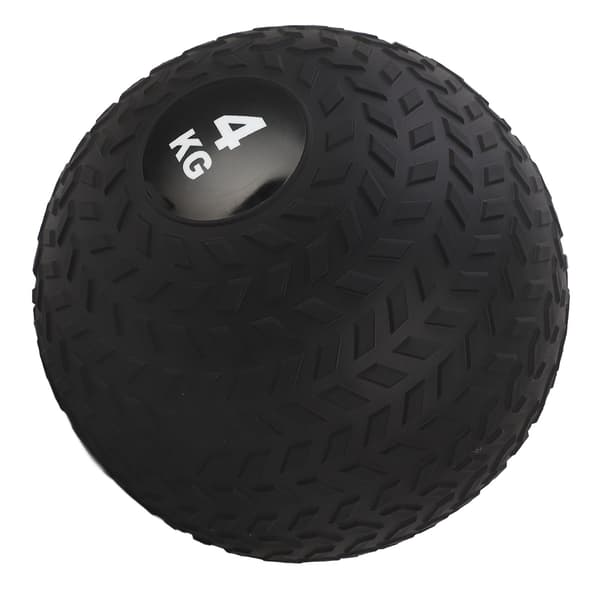 PVC medicinbold med sand, 4 kg, 23 cm, til fitnesstræning/slamming