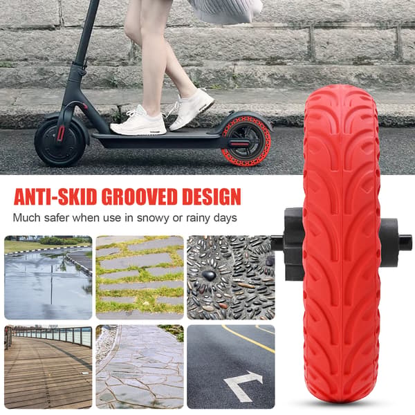 Mjukt bakre däcknav för Xiaomi M365/1S Pro Pro2 Pro3 Elscooter 8.5*2\"
