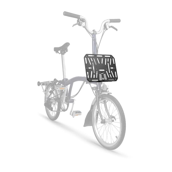Frontal cykelholder med integreret aluminiumslegeringspose, frontstativ til foldecykler, nem installation