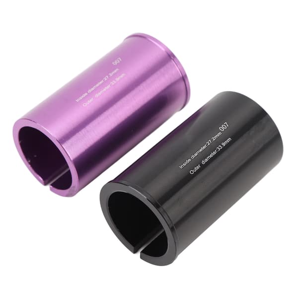 2 STK Lettvekt Aluminiumlegering Setepinne Reduserende Hylse Røradapter 27.2-33.9mm for Sykling