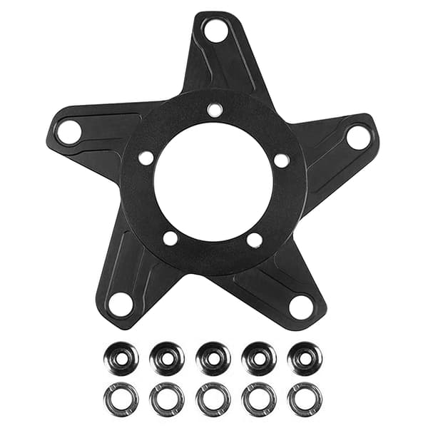 Växeladapter för Bafang BBS01 BBS02 Mellanmotor, Aluminium, 104/130BCD