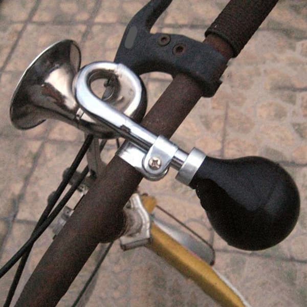 Klassisk retro metallcykelhorn med justerbart styrfäste (22,2 mm)
