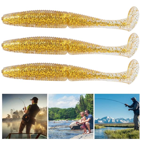 Kunstig fiskemadding T-hale blød AR36 140mm 17g 3 STK fisketilbehør