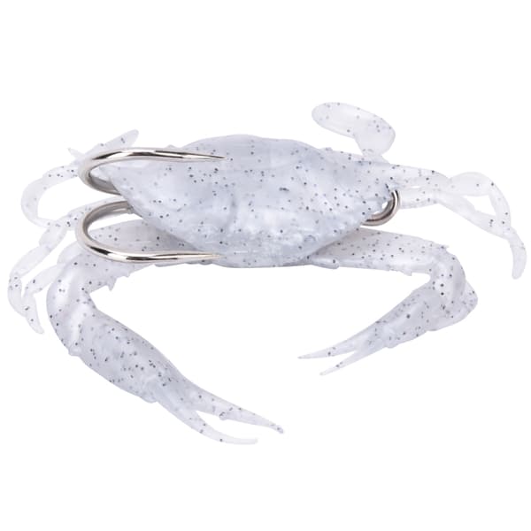 2 st mjuka silikonkrabbfiskedrag med vassa krokar fisketillbehör 2#