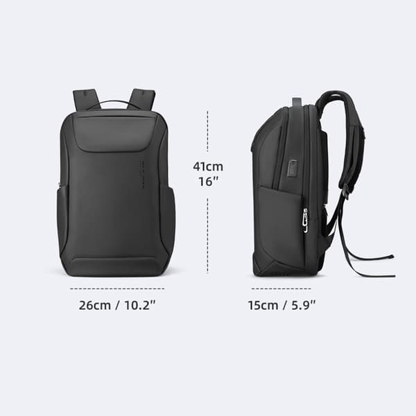 MARK RYDEN Multifunktionel Rygsæk med Vandtæt USB Laptop Sleeve til Forretningsrejser - Mænd
