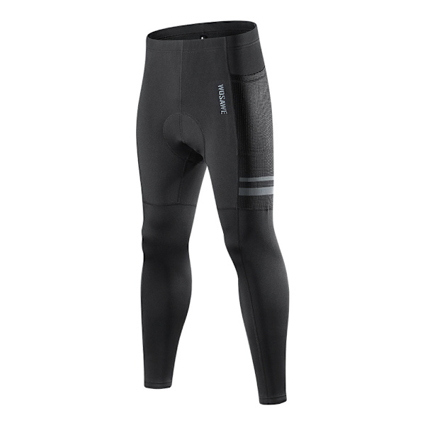 Cykelshorts för män med plyschfoder, vinter, vadderade termiska, vindtäta