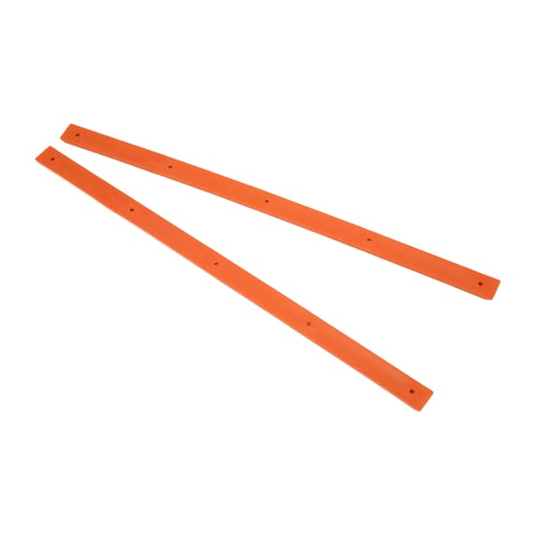 Rail Bones Ribs til Longboard - Slidstærke, Holdbare, Fleksible med en Blank Orange Finish