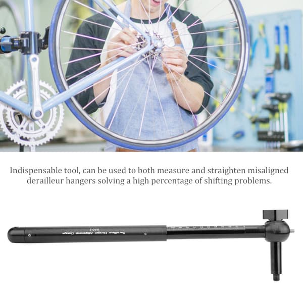 Cykelgearjusteringsmåler, sort cykelreparationsværktøj