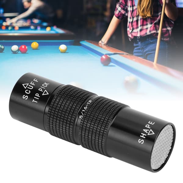 Multifunktionellt skyddsfodral för biljardköspets i aluminiumlegering
