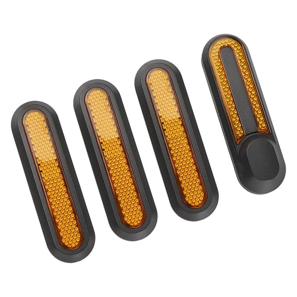 Sett med 4 dekorative deksler med refleksstriper for elektrisk sparkesykkel M365/PRO/PRO2/1S/Lite/G30 Max