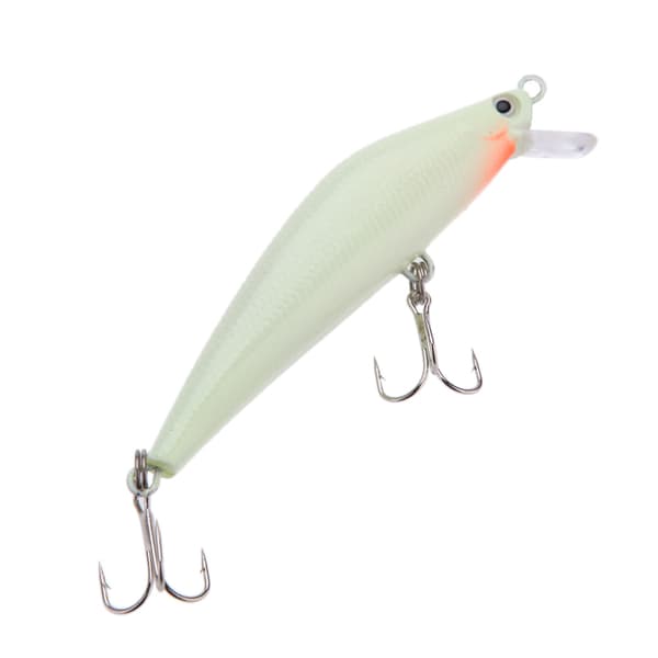 3D Nattlysende Minnow-sluk 82mm 8g Hardt Sluk med Trekantede Kroker