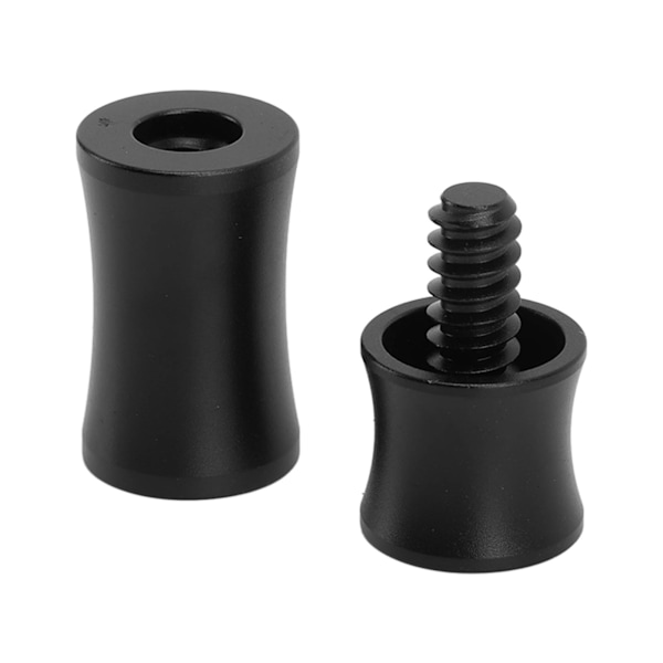 Aluminiumslegering Pool Kø Joint Protectors til Pool Kø, Sort 2256, 10 Tænder
