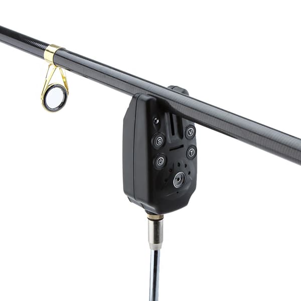 Fiskespöbettlarm med LED och justerbart ljud, vattentåligt, 2-pack