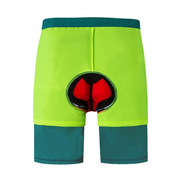 Cykelshorts för män med 3D-gelvaddering och snabbtorkande ventilerande nätfoder