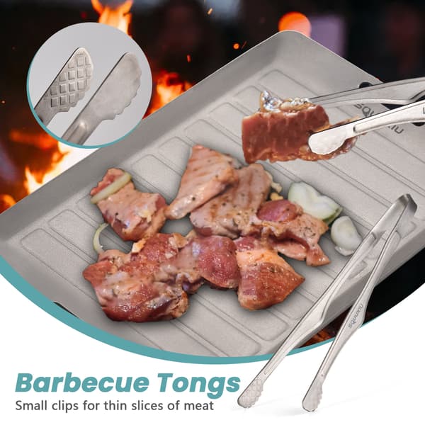Ti Ultralet Grillpande og BBQ-tang sæt til Solo Camping