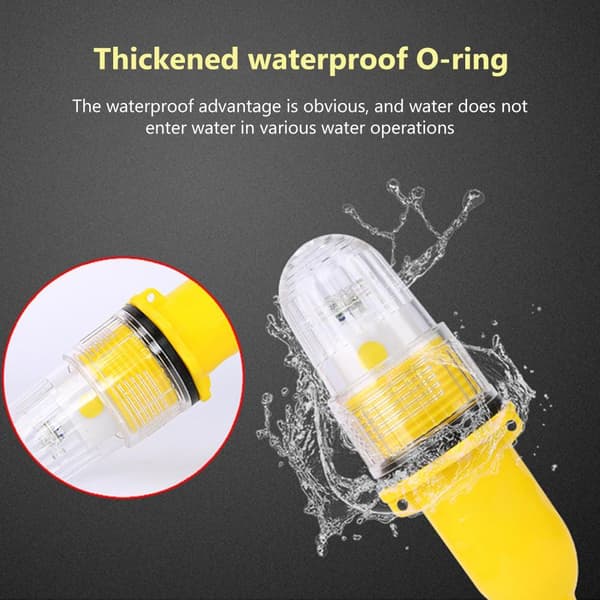 Undervanns fiskelys LED agnindikator fiskealarmklips for nattfiskestang