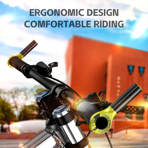 Karbonfiber sykkelstyre-ende 22,2 mm ergonomisk grep MTB