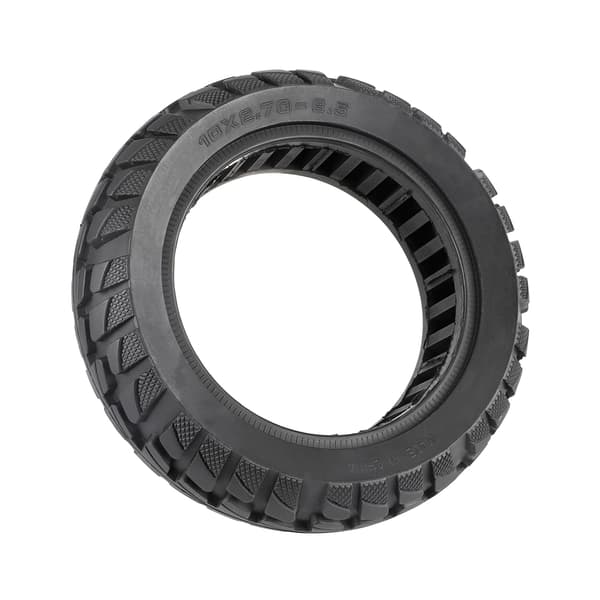 Massivt däck 10x2.7-6.5 för elscooter, explosionssäkert, slanglöst, terräng, fram/bak